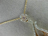 ESTATE .95CT WHITE & PINK DIAMOND 18K WHITE & ROSE GOLD FLOWER TEAR DROP PENDANT