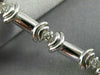 ESTATE .55CT DIAMOND 14KT WHITE GOLD 3D SEMI BEZEL PRONG BEZEL TENNIS BRACELET