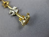 ESTATE .40CT DIAMOND 14KT WHITE & YELLOW GOLD FLOWER HEART LOVE BRACELET #1487