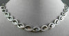 ESTATE WIDE .75CT DIAMOND 14KT WHITE GOLD INFINITY ITALIAN NECKLACE #22673