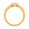 .40CT DIAMOND 14KT YELLOW GOLD 3D OVAL CLASSIC SOLITAIRE BEZEL LOVE RING
