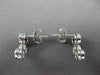 ESTATE 1.03CTW DIAMOND & AAA TANZANITE 14KT WHITE GOLD FLOATING JOURNEY EARRINGS