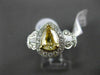 ESTATE 1.87CT FANCY YELLOW DIAMOND 18K TWO TONE GOLD 3D FILIGREE ENGAGEMENT RING