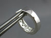 WIDE 1.3CT DIAMOND 18K WHITE GOLD ROUND & BAGUETTE HOOP HUGGIE HANGING EARRINGS