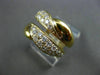 ESTATE WIDE 1.40CT DIAMOND 18KT YELLOW GOLD 2 ROW INSERT RING E/F VVS #10033