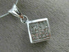 ESTATE .55CT PRINCESS DIAMOND 14KT WHITE GOLD SQUARE INVISIBLE FLOATING PENDANT