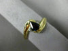 .52CT DIAMOND & AAA SAPPHIRE 14K YELLOW GOLD PEAR SHAPE INFINITY PROMISE RING