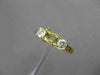 ESTATE .40CT DIAMOND 14KT YELLOW GOLD 3 STONE SEMI MOUNT ENGAGEMENT RING #21111