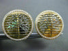 ESTATE LARGE 1.51CT DIAMOND 18K WHITE & YELLOW GOLD 3D FILIGREE CLIP ON EARRINGS
