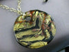 ESTATE DESIGNER 14K Y GOLD LARGE MURANO GLASS HANGING LARIAT NECKLACE 20" #2693