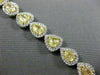 ESTATE 12.37CT WHITE & FANCY YELLOW DIAMOND 18K 2 TONE GOLD LOVE TENNIS BRACELET