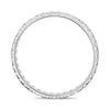 ESTATE .51CT DIAMOND 14KT WHITE GOLD FILIGREE MILGRAIN ETERNITY ANNIVERSARY RING