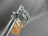 ESTATE 1.37CT DIAMOND & AAA SAPPHIRE 14K WHITE GOLD 3 STONE LOVE HUGGIE EARRINGS