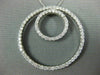 ESTATE 1.45CT DIAMOND 14K WHITE GOLD 3D DOUBLE CIRCLE OF LIFE LOVE PENDANT #1081