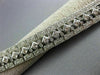ESTATE WIDE & LONG 4.62CT DIAMOND 14KT WHITE GOLD 3D ETOILE FILIGREE BRACELET