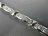 ESTATE 1.75CT DIAMOND 18KT WHITE GOLD 3D CLASSIC 6 STONE CHANNEL TENNIS BRACELET