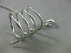 ESTATE LARGE 1.05CT DIAMOND 18KT WHITE GOLD 3D OPEN SWIRL HEART SNAKE FUN RING