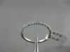 ESTATE .43CT DIAMOND 14K WHITE GOLD 3D 3 ROW PAVE SEMI ETERNITY ANNIVERSARY RING