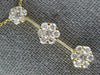 ESTATE 1.40CT DIAMOND 14KT YELLOW GOLD FLOWER PAST PRESENT FUTURE PENDANT #441