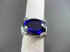 ESTATE LARGE 8.25CTW DIAMOND & AAA AMETHYST 14KT WHITE GOLD 3D COCKTAIL RING