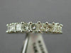 ESTATE 3.75CT PRINCESS CUT DIAMOND 14KT WHITE GOLD CLASSIC ETERNITY RING #20629
