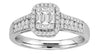 .50CT DIAMOND 18KT WHITE GOLD 3D ROUND & BAGUETTE SEMI ETERNITY ANNIVERSARY RING