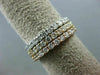 ESTATE WIDE 2.7CT DIAMOND 14K TRI COLOR GOLD ETERNITY STACKABLE ANNIVERSARY RING