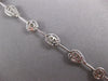 2.35CT DIAMOND 14KT WHITE GOLD 3D OVAL & ROUND BY THE YARD LOVE TENNIS BRACELET