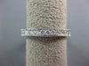 ESTATE .52CT DIAMOND 14KT WHITE GOLD 3D FILIGREE WEDDING ANNIVERSARY RING #18887