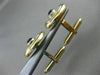 ESTATE .40CT SAPPHIRE 14K YELLOW GOLD MOTHER OF PEARL CLASSIC CUFF LINKS #25111