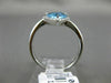 1.73CT DIAMOND & AAA BLUE TOPAZ 14K WHITE GOLD 3D TRILLION HALO CRISS CROSS RING