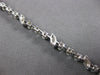 3.15CT DIAMOND 14KT WHITE GOLD 3D ROUND MULTI LEAF BY THE YARD TENNIS BRACELET
