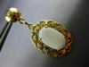 ANTIQUE AAA OPAL 14KT YELLOW GOLD 3D CLASSIC FILIGREE HANGING EARRINGS #22091