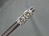 ESTATE 1.0CT DIAMOND 14KT WHITE GOLD 3D SOLITAIRE CLASSIC STUD EARRINGS #16585