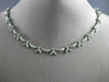 ANTIQUE 1.50CT DIAMOND 18KT WHITE GOLD 3D CLASSIC FLORAL DROP NECKLACE #4965