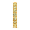 .90CT WHITE & FANCY YELLOW DIAMOND 14KT 2 TONE GOLD 3D INSIDE OUT HOOP EARRINGS