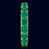 3.60CT AAA EMERALD 14KT YELLOW GOLD CLASSIC SHARED PRONG ETERNITY FUN LOVE RING