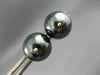 ESTATE 14KT YELLOW & BLACK GOLD 3D CLASSIC CIRCULAR STUD EARRINGS #25892