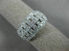 ESTATE WIDE .65CT DIAMOND 14KT WHITE GOLD MULTI CROSS WEDDING ANNIVERSARY RING