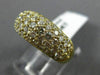 ANTIQUE WIDE 2.0CT DIAMOND 14K YELLOW GOLD PAVE MULTI ROW ANNIVERSARY RING #3544