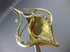 ESTATE SAMMY DAVIS JR 1.40CT DIAMOND 18K WHITE ROSE GOLD FISH PIN BROOCH #20064
