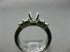 1.0CT ROUND & PRINCESS DIAMOND 14KT WHITE GOLD 3D SEMI MOUNT ENGAGEMENT RING SET