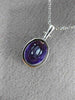 ESTATE 2.38CT DIAMOND & AAA OVAL AMETHYST 14K WHITE GOLD FLOWER FILIGREE PENDANT
