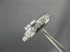 ESTATE 1.12CT DIAMOND 14KT WHITE GOLD 3D CHANNEL WEDDING ANNIVERSARY RING #20173