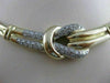ESTATE 1.50CTW DIAMOND 14K WHITE YELLOW GOLD FANCY NECKLACE 19.75" FG VVS #21540