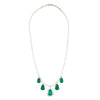 EXTRA LARGE 24.86CT DIAMOND & AAA EMERALD 18KT 2 TONE GOLD CHANDELIER NECKLACE