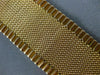 ANTIQUE WIDE & LONG 18KT ROSE GOLD CLASSIC WOVEN MESH HANDCRAFTED BRACELET #1556