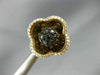 ESTATE .90CT WHITE & BLACK DIAMOND 14KT ROSE & BLACK GOLD CLIP ON STUD EARRINGS