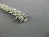 ESTATE WIDE 4.34CT DIAMOND 14KT WHITE GOLD 3D MULTI ROW CLASSIC TENNIS BRACELET