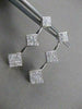 ESTATE LARGE 1.0CT DIAMOND 14KT WHITE GOLD JOURNEY HANGING EARRINGS #17150